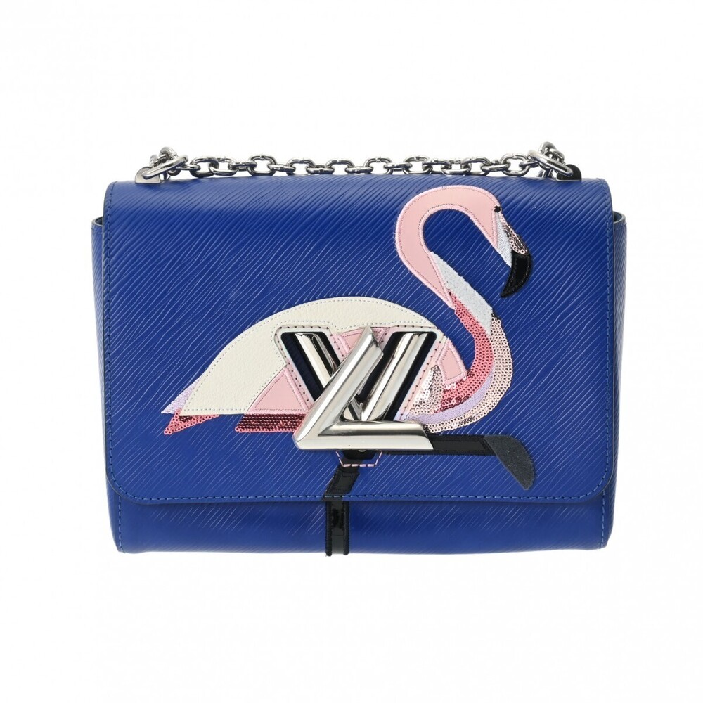 Louis Vuitton Epi Twist Flamingo Blue Leather Shoulder Bag